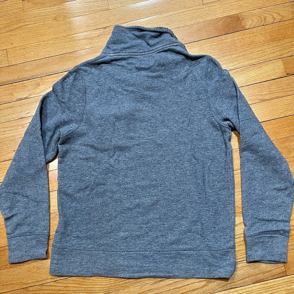 Billy Reid Mens Pullover Mock Shawl Neck Knit Sweater Gray Size Medium M EUC - Picture 8 of 11